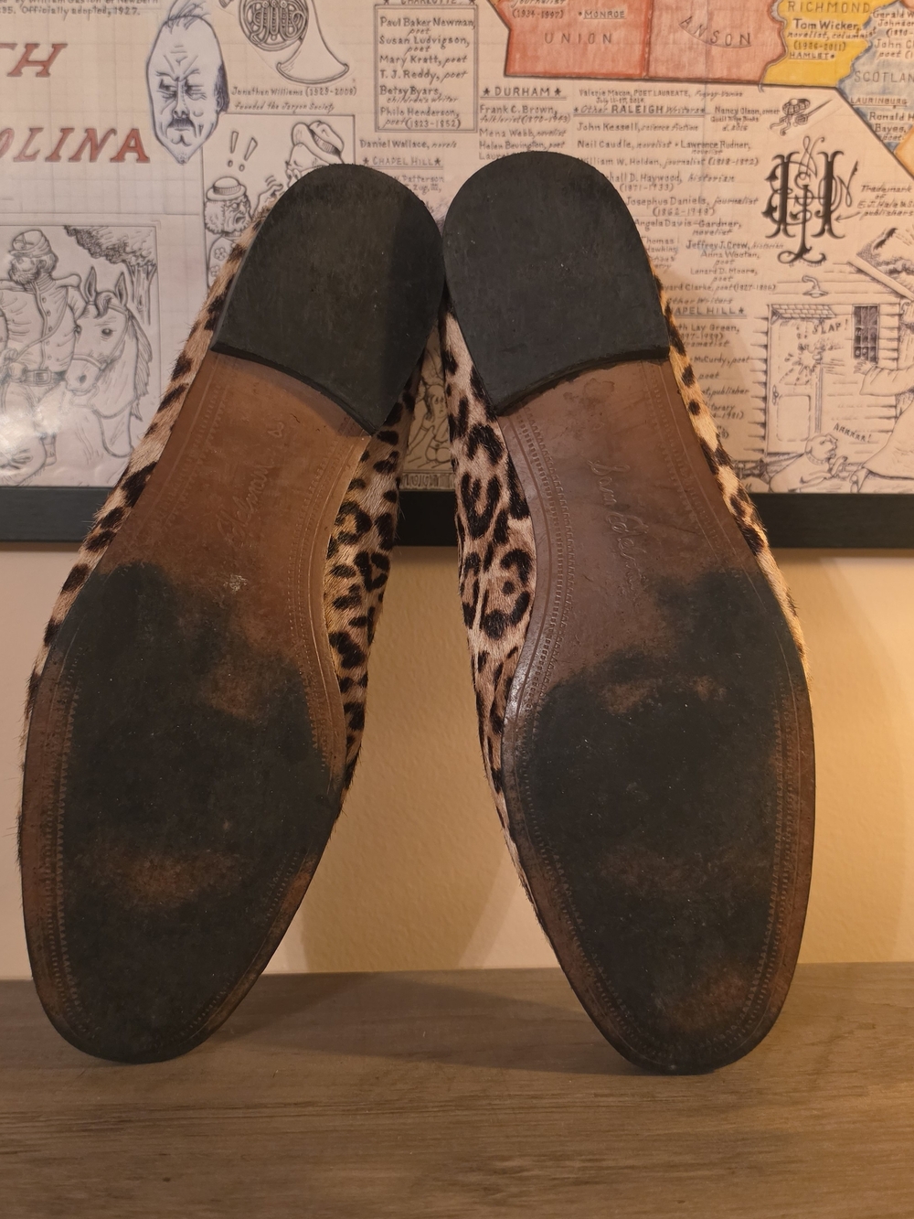 Sam Edelman Leopard Print Loafers with Gold Bit - Picture 6 of 6